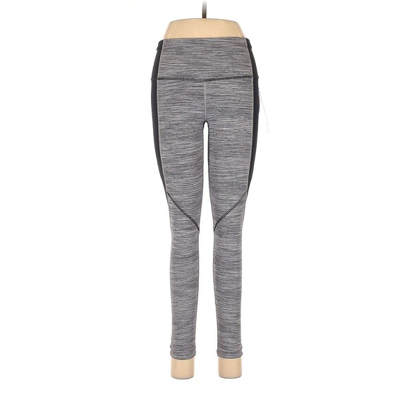LULULEMON ATHLETICA Gray Deep Coal Run With The Sun Tight...